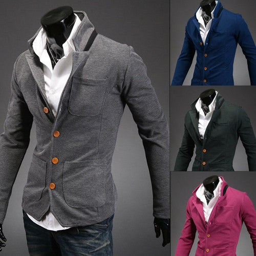 Men's stand collar suit