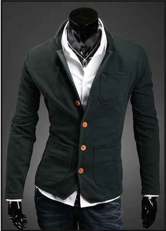 Men's stand collar suit