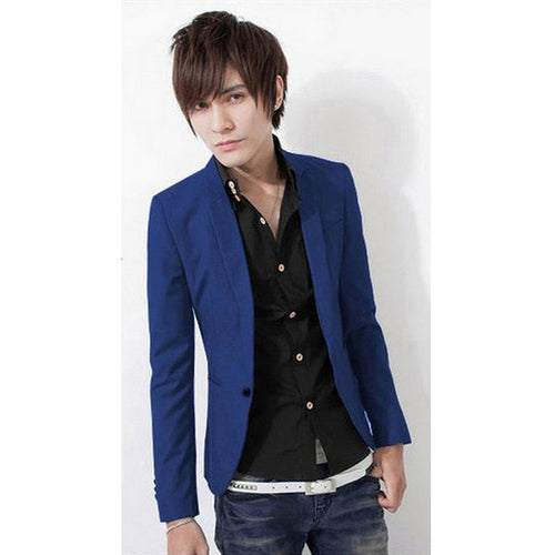 Men's Slim Fit Cotton Blazer
