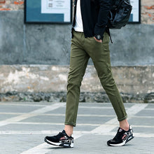Men Slim Straight Casual Ankle Pants
