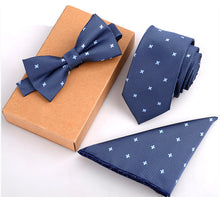 Necktie, Pocket Square Towel & Bow Tie Set
