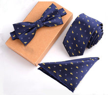 Necktie, Pocket Square Towel & Bow Tie Set