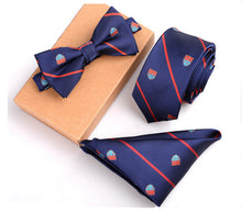 Necktie, Pocket Square Towel & Bow Tie Set