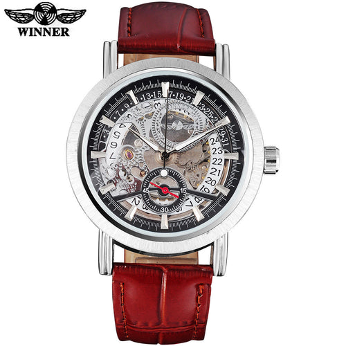 WINNER Men's Casual Leather Strap